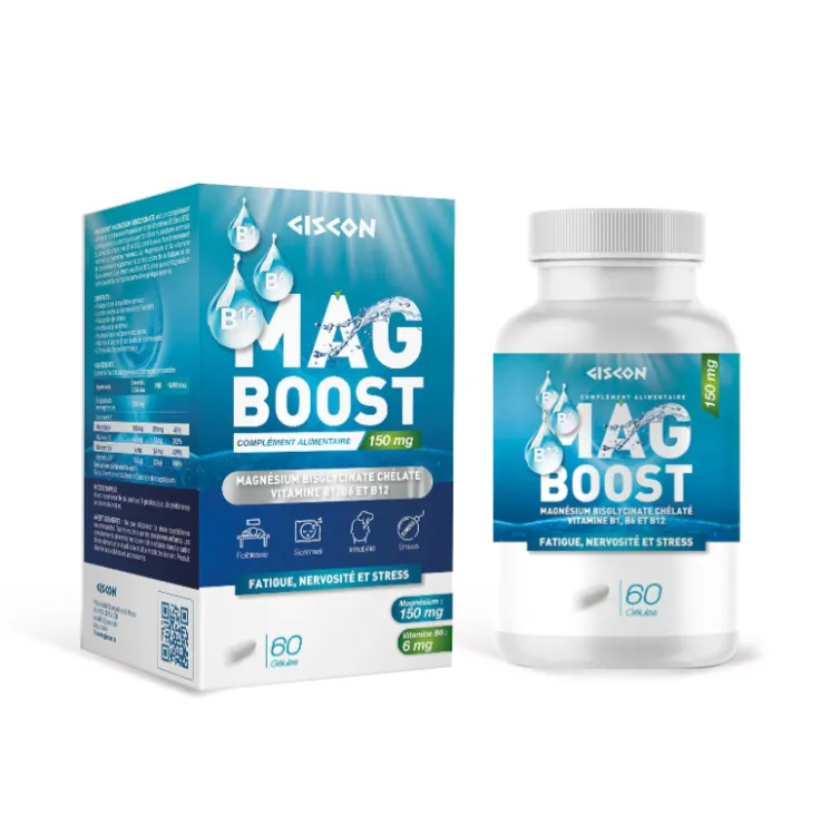 MagBoost Magnésium Bisglycinate 60 gélules