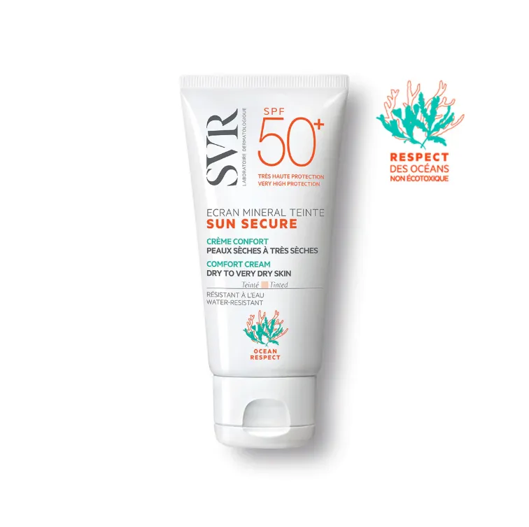 SUN SECURE Écran Minéral Teinté Peaux sèches à très sèches